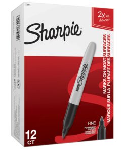 Sharpie Super Permanent Markers, Broad Fine Tip, Black, 12 Count Marker 13 71HXvt5X4nL