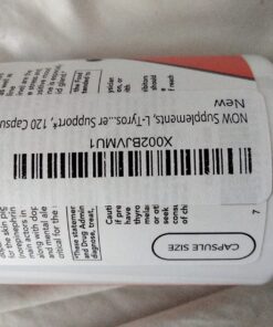 NOW Supplements, L-Tyrosine 500 mg, Supports Mental Alertness*, Neurotransmitter Support*, 120 Capsules 120 Count (Pack of 1) Standard Packaging 31 71HYHfVODWL