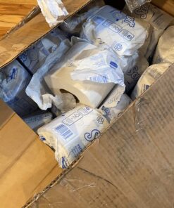 Scott® Professional 100% Recycled Fiber Standard Roll Toilet Paper (13217), with Elevated Design, 2-Ply, White, Individually wrapped rolls, 473 Count (Pack of 80), Total 37,840 Sheets 43 71HYRQm7nPL