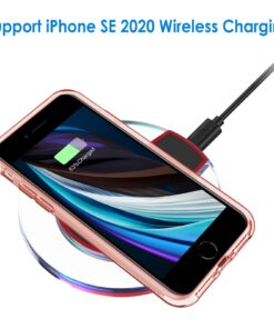 JETech Case for iPhone SE 3/2 (2022/2020 Edition), iPhone 8 and iPhone 7, 4.7-Inch, Shockproof Bumper Cover, Anti-Scratch Clear Back (Rose Gold) Rose Gold 24 71HYait40iL