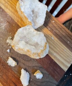 Break Open 2 Jumbo Geodes– Break Your Own Large Geode with Crystals, Earth Science Kit for Kids to Learn Geology, Gifts for Rock Collectors, Cool Rocks for Boys and Girls 39 71HaxTFG iL