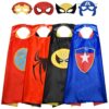 Roko Toys for 3-10 Year Old Boys, Superhero Capes for Kids 3-10 Year Old Boy Gifts Boys Cartoon Dress up Costumes Party Supplies Easter Gifts Present Chistmas Stocking Stuffers 34 71HbcxMxVAL