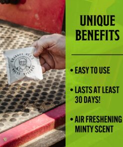 Grandpa Gus's Extra-Strength Mouse Repellent, Cinnamon/Peppermint Oils Repel Mice from Nesting & Freshen Air in Car/RV/Boat/Garage/Shed/Cabin, 1.75 Oz (10 Pouches) 1.75 Ounce (Pack of 10) 16 71HbuBnAU9L 1