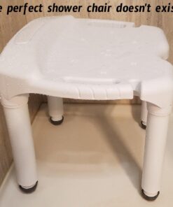 Carex Universal Bath Seat and Shower Chair - Bath Chair Supports Up To 400 Pounds - Adjustable Height Shower Bench, Plastic Stool For Shower, Shower Seat 42 71HbuNWxs3L