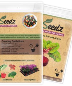 Organic Beet Seeds, APPR. 225, Early Wonder Tall Top Beet, Heirloom Vegetable Seeds, Certified Organic, Non GMO, Non Hybrid, USA 9 71HcgW8jXBL