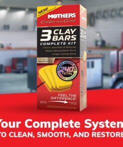 Alternative view of Mothers California Gold Clay Bar System for Car Detailing, Kit Includes Detailer, 3 Clay Bars, and Microfiber Towel (07240) Original Kit (3 bars)
