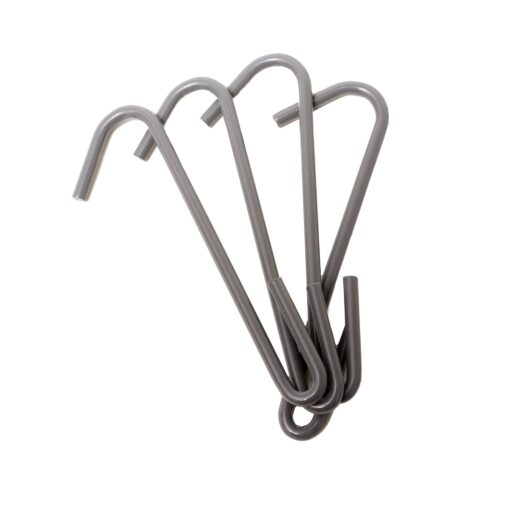 Rack It Up pot hooks, set of 8, Steel Gray Hammertone