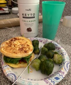Keto Collagen Protein Powder with MCT Oil – Keto and Paleo Friendly Grass Fed and Pasture Raised Hydrolyzed Collagen Peptides – Fits Low Carb Diet and Keto Snacks – KEYTO Chocolate Flavor 35 71He0TxAq8L