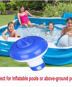 ATIE Collapsible/Retractable Pool Spa 1" Chlorine/Bromine Tablet Dispenser for Pool, Spa, Hot Tub, and Fountain, Perfect for Inflatable & Above-Ground Pools 18 71HepbibR2L