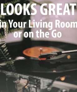 Victrola Vintage 3-Speed Bluetooth Portable Suitcase Record Player with Built-in Speakers | Upgraded Turntable Audio Sound|Retro Map, Model Number: VSC-550BT-P4 Retro Map 24 71Hg2rMs9FS