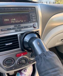 The Noggle, 8ft - Kid's Personal Air Conditioning System, Made in USA, Directs Cool Air to Children in The Backseat - Air Conditioning Vent Hose for Vehicles, Making The Back Seat Cool Again - Black 8 feet Black Ice 44 71HgbH7EfL