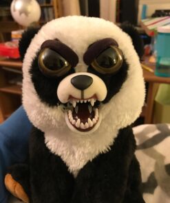 Feisty Pets Black Belt Bobby Plush Stuffed Panda That Turns Feisty with a Squeeze 19 71Hh1OiiiML
