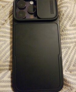 Simtect Designed for iPhone 14 Pro Max Case with Sliding Camera Cover, Shockproof & Mil-Grade Protective Phone Case for iPhone 14 Pro Max 6.7"- Black 1. Space Black 90 71HhY9wIb2L