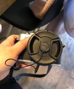 58mm Lens Cap Bundle - 4 Snap-on Lens Caps for DSLR Cameras - 4 Lens Cap Keepers - Microfiber Cleaning Cloth Included - Compatible Nikon, Canon, Sony Cameras (58mm) 58mm 76 71HhpFFRkAL