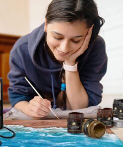 MyArtscape Miniature Paint Brushes with Holder, Set of 12 for Detail & Fine Point Painting - use with Acrylic, Watercolor, Oil, Gouache - for Pinstriping, Warhammer 40k & Lettering - Art Supplies Miniature Brushes With Holder 23 71HiE5fmDRL 2