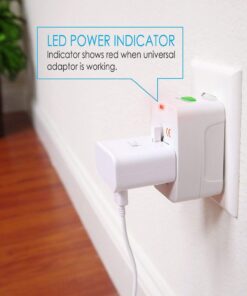 Insten Universal Worldwide Travel Adapter for 150+ Countries, International Power Charger, European Adapter, Wall Charger Power Plug for USA EU UK AUS Compatible w/ iPhone, iPad, Samsung Galaxy & More 12 71Hic Jh7KL