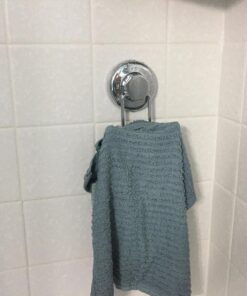 HASKO accessories - Powerful Vacuum Suction Cup Hooks Holder for Towel, Robe and Loofah - Stainless Steel Hook for Bathroom and Kitchen (Chrome) 36 71Hj1ULSoL
