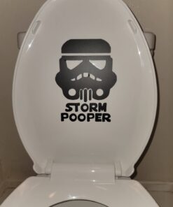 Remarkable Walls Star Wars Inspired Parody Storm Pooper Vinyl Decal 8 inches high by 6 inches wide Black 17 71HkNbWsQbL