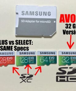 SAMSUNG (MB-ME128GA/AM) 128GB 100MB/s (U3) MicroSDXC EVO Select Memory Card with Full-Size Adapter 1 Count (Pack of 1) Card and Adapter Only 41 71Hkh9dAsL