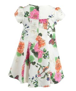 Lilax Girls' Gold Glitter Floral Dress 6 Pink 9 71Hl2dbDxL