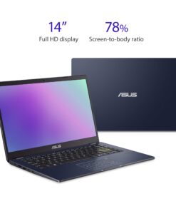 Alternative view of ASUS Vivobook Go 14 L410 Ultra Thin Laptop, 14” FHD Display, Intel Celeron N4020 Processor, 4GB RAM, 64GB eMMC, NumberPad, Windows 11 Home in S Mode, 1 Year Microsoft 365, Star Black, L410MA-AH02 14" FHD