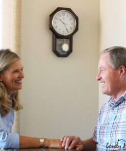 Pendulum Wall Clock - Regulator Clock - Wooden Schoolhouse Wall Clock with Pendulum - Wood Pendulum Clock Battery Operated - Decorative Wall Clocks for Living Room Decor, Home, Office and Gift 18x11 26 71HlI3pjwKL