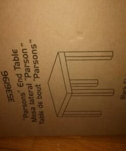 Ameriwood Home Parsons End Table, Black 41 71HmS4b6nL