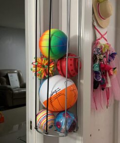 Rubbermaid Garage FastTrack Vertical Ball Rack, Satin Nickel, Wall Mounted Storage System, Holds up to 50 pounds, for Home/Garage 55 71HnIqq79WL