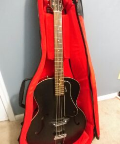 Gator Cases Transit Series Acoustic Guitar Gig Bag; Charcoal Black Exterior (GT-ACOUSTIC-BLK) 35 71Hnm61z6aL