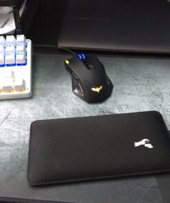 Glorious Gaming Mouse Wrist Pad/Rest - Black - Stitched Edges, Ergonomic, Foam Interior | 8x4 inches/(0.7in/17mm) Thick (GW-M) 34 71Ho96ZabLL