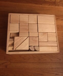 Melissa & Doug Standard Unit Solid-Wood Building Blocks With Wooden Storage Tray (60 pcs) - Classic Blocks For Toddlers Ages 3+ 55 71Hr4s9HTRL