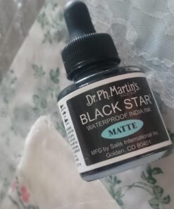 Dr. Ph. Martin's Star India Ink Bottle, 1.0 oz, Matte Black 38 71HrCBu7lPL
