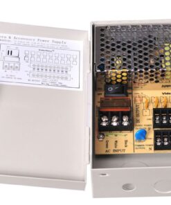 Alternative view of VideoSecu Key Lock 9 Output 12 V DC CCTV Distributed Power Supply Box Auto Reset for Security Camera WK9