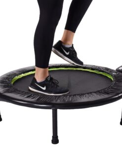 Stamina Fitness Trampoline - Exercise Trampoline with Smart Workout App - Indoor Trampoline Fitness Rebounder 36-Black One Size 18 71HrMIhUh0L