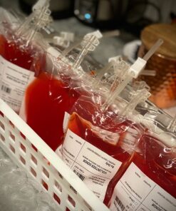 Amazlab Halloween Party Cups, Live Blood of Theme Parties- IV Blood Bag Drink Containers 11.5 FL Oz, Vampire/ Hospital/Halloween Theme Party Favors, Nurse Graduation Party Props (10Packs) 29 71HrQjrlwmL