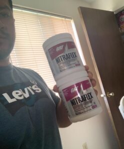 GAT SPORT Nitraflex Advanced Pre-Workout Powder, Increases Blood Flow, Boosts Strength and Energy, Improves Exercise Performance, Creatine-Free (Watermelon, 30 Servings) Watermelon 30 Servings (Pack of 1) Standard Packaging 22 71HryKH1KlL