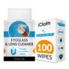 iCloth Lens Cleaning Wipes [5 x 3.5 Inches] Safe for All Screens, Electronics & Glasses. Streak & Lint Free, Individually Wrapped, 1 Wipe Can Clean Camera, Smartphone, and Pair of Glasses (100 Count) 100 Count