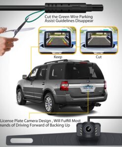 Xroose S2 HD Wired Backup Camera, 149° Wide Field of View License Plate Camera, IP69 Waterproof LED Colored Night Vision Rear-View Camera for Reversing/Driving Car Pickup SUV Truck … 41 71Htip7kyL