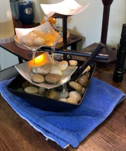 Homedics Tabletop Water Fountain, Home Décor Soothing Sound Machine - Automatic Pump, Deep Basin & Natural River Rocks. Indoor Zen Relaxation for Office, Living Room, or Bedroom, 8.25” Tall 27 71Huf7KiNnL 2