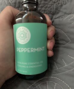 Peppermint Essential Oil, 4 Fl Oz - Pure and Undiluted Mentha Piperita Oil, Therapeutic Grade Aromatherapy Oil for Diffuser, Relaxation and Focus - by Pure Body Naturals 35 71HuttiFqrL