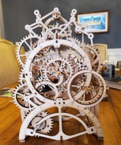 ROKR 3D Wooden Mechanical Pendulum Clock Puzzle,Mechanical Gears Toy Building Set,Family Wooden Craft KIT Supplies-Best Birthday Gifts for Kids Adults to Build 18 71HuuwMiibL