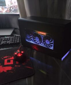 Razer Core X Chroma Aluminum External GPU Enclosure (eGPU): Compatible with Windows & MacOS Thunderbolt 3 Laptops, NVIDIA/AMD PCIe Support, 700W PSU, 4X USB 3.1, 1x Gbit Ethernet, Chroma RGB, Black Classic Black eGPU 39 71Hw56Dhi8L