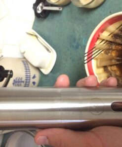 EZE Homegoods Hand Coffee Mill Grinder with Conical Ceramic Burr | Consistent Grind Every Time, Professional Grade, Stainless Steel, Lightweight and Portable, Heavy Duty Extra Long Hand Crank 2 Round 34 71Hx13 52qL