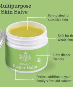 Earth Mama Organic Diaper Balm | Diaper Cream for Baby | EWG Verified, Petroleum & Artificial Fragrance-Free with Calendula for Sensitive Skin, 2-Fluid Ounce 2.03 Fl Oz (Pack of 1) 21 71HxTgdc3aL