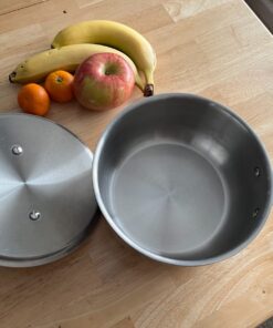 Duxtop Whole-Clad Tri-Ply Stainless Steel Saucepan with Lid, 3 Quart, Kitchen Induction Cookware 3 Qt 37 71HxlFhEpkL