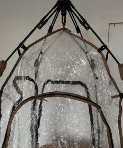 Sports Tent, MioTsukus Instant Weather Proof Pod, Pop Up Bubble Clear View Tent, All Weather Shelter with Extra Top Cover for Soccer, Football, and Other Outdoor Events- 1~4 People 40"l X 46"w X 65"h (1~2 Person) 68 71Hxn6hHmML