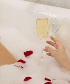 Portable Cupholder Suction Caddy for Shower Beer & Bath Wine | American-Made Clear Holder | The Original SipCaddy 28 71HxpGkA1L 2