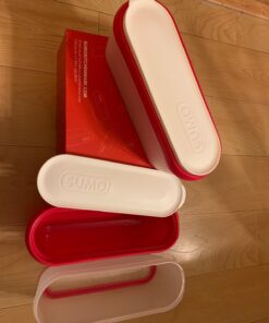 SUMO Ice Cream Containers with Lids for Homemade Ice Cream - Set of 2 Tubs - 1.5 Quart or 3 Pints per Container, Reusable Ice Cream Containers for Freezer Storage, Red 38 71HxvhuB6fL