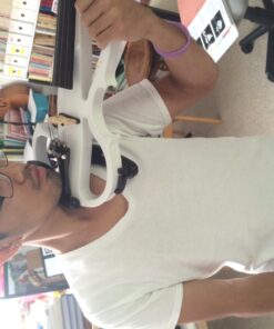 Cecilio Electric/Silent Violin - Style 2, Full Size (4/4) - Ebony Fittings - Metallic Pearl White - Includes Case, Bow, Rosin, Aux Cable, and Headphones 4/4-size 27 71Hy6ulmr L