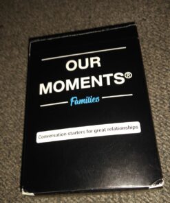 OUR MOMENTS Families: 100 Conversation Starter Cards for Families and Kids - Relationship Building - Car Travel, Road Trip & Card Game for Healthy Loving Family - Questions for Family Activities 45 71HzXrftDL 3